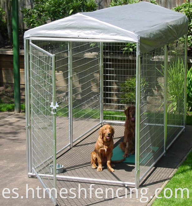 Metal de servicio pesado al aire libre Casa de perros Phage Phage Galvanized Galvanized Phage Kennel